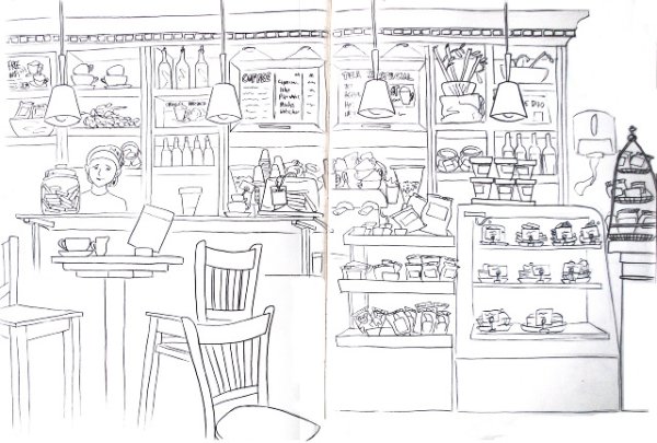 Раскраска магазин