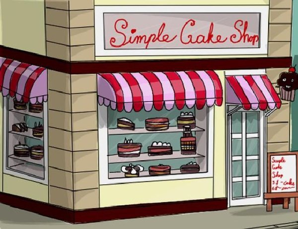 Эскиз витрины магазина