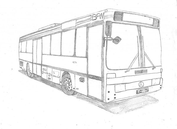 Раскраска автобус ЛИАЗ 5292