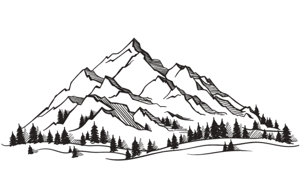 Гора Эльбрус схематично