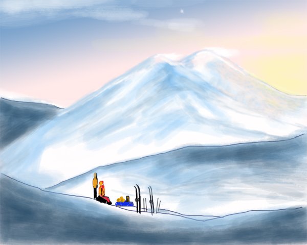 Горы одной линией