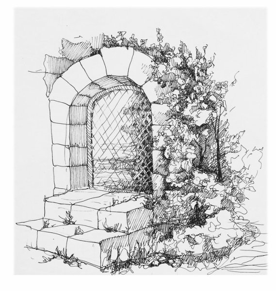 Малые архитектурные формы скетч