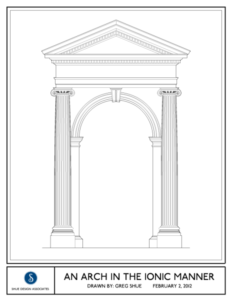 Архитектурные арки карандашом