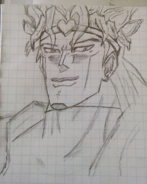 Джо Джо дио карандашом