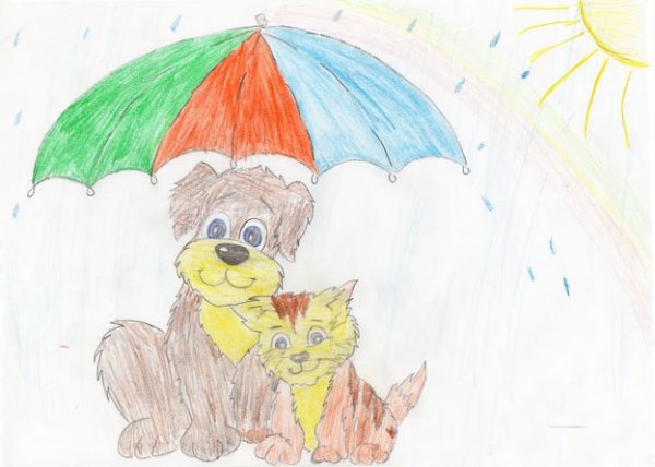 Рисунок на тему доброта легкий