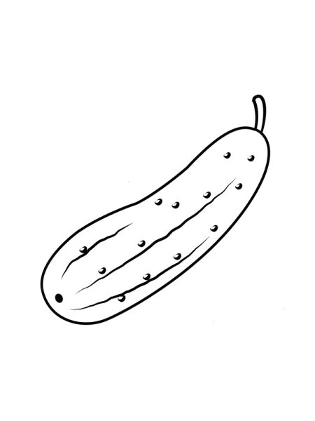 Огурец раскраска
