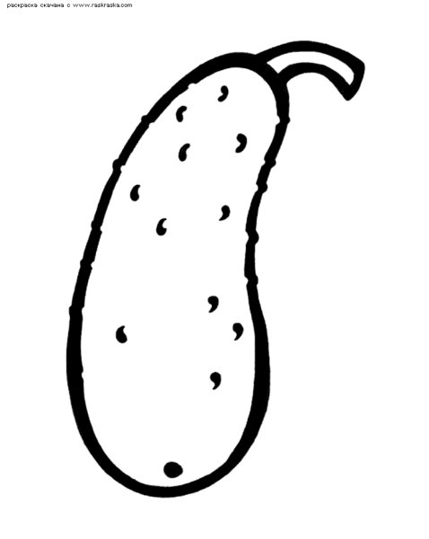 Огурец карандашом