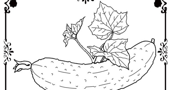 Рисунок на тему огурец