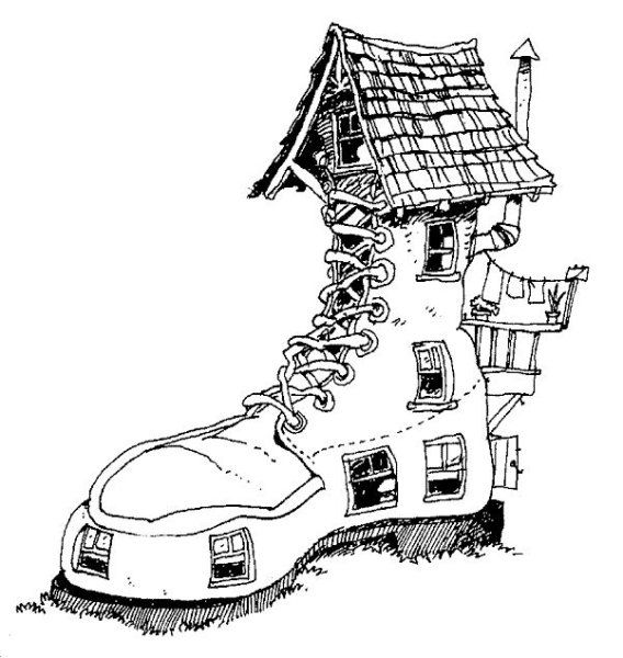 Сказочный домик ботинок