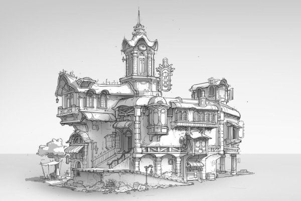 Эскизы необычных домов