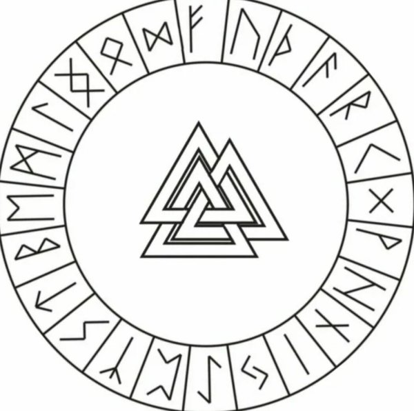 Рунический круг старший футарк