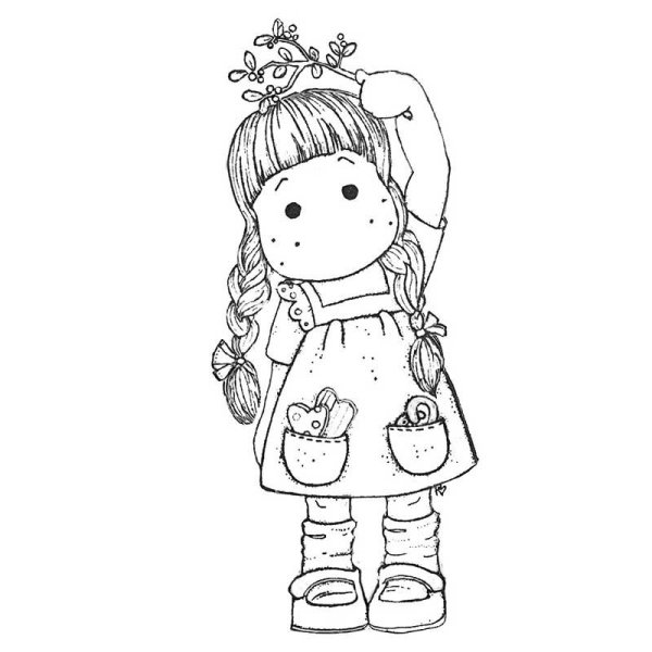 Мальвина раскраска