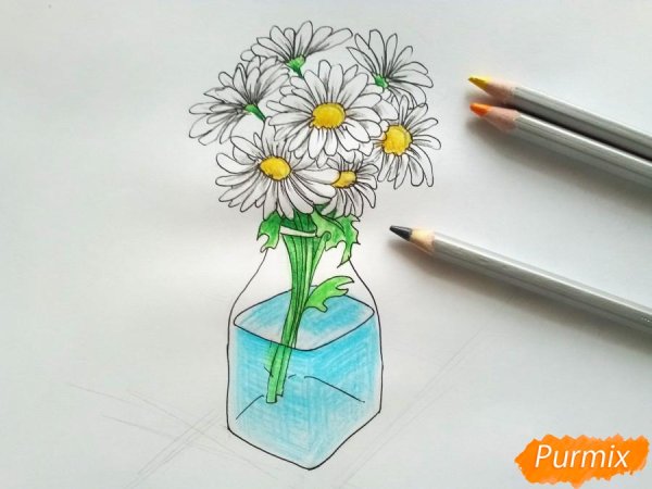 Букет карандашом