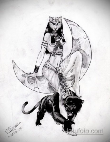 Бастет богиня Египта ожерелье