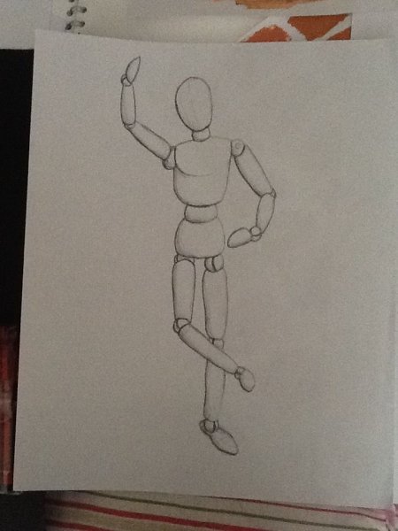 Марионетка раскраска