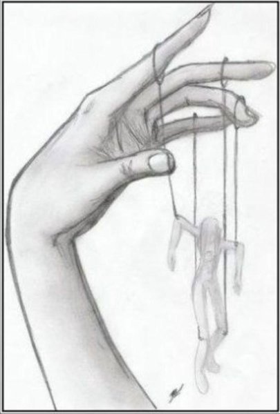 Раскраска кукла марионетка