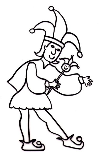 Петрушка раскраска для детей