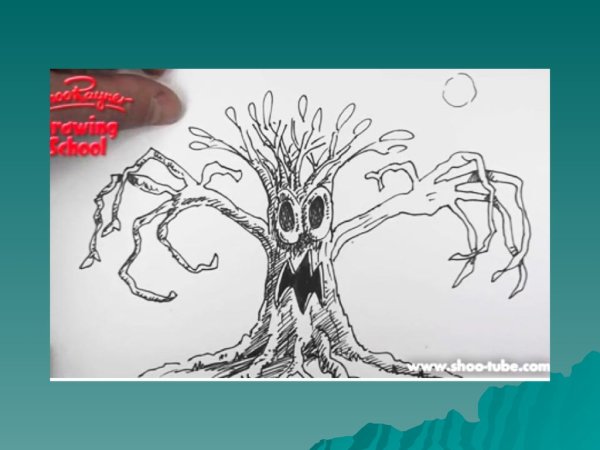 Дерево добра рисунок карандашом