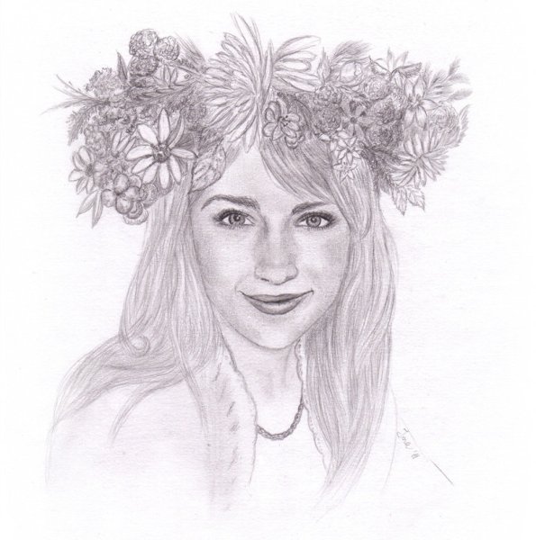 Портрет осени карандашом