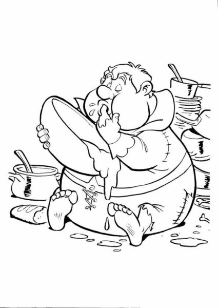 Робин бобин Барабек раскраска