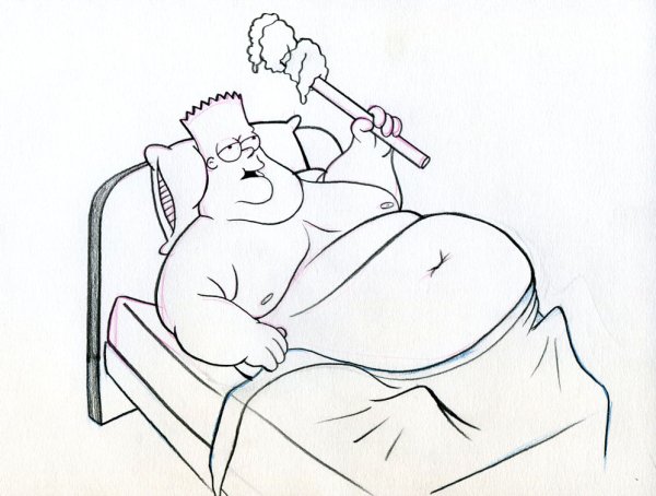 Раскраска Толстяк