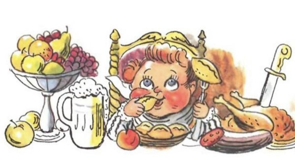 Обжора раскраска для детей