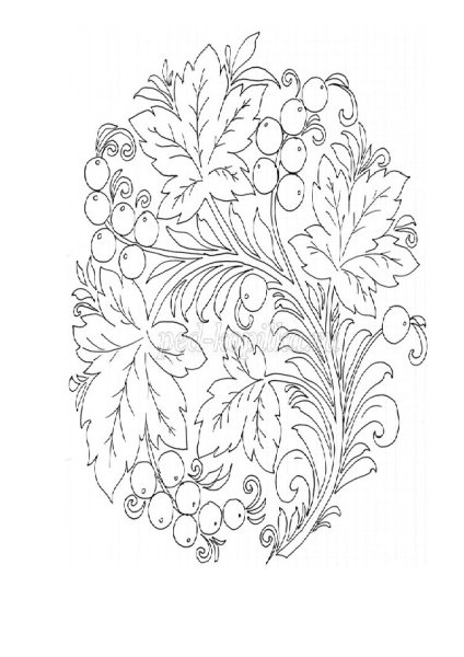 Хохломская роспись карандашом