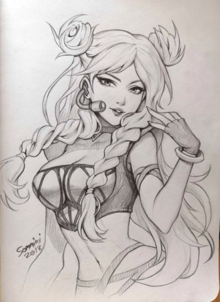 League of Legends персонажи рисунок