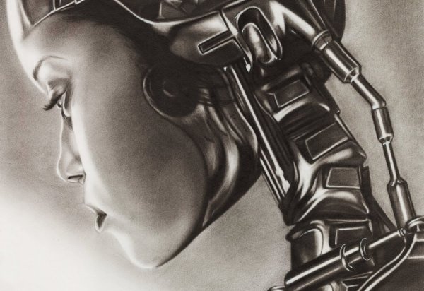 Женщина Терминатор рисунок