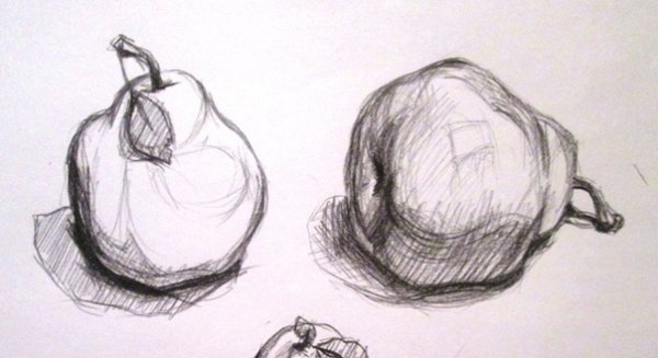 Наброски карандашом предметы
