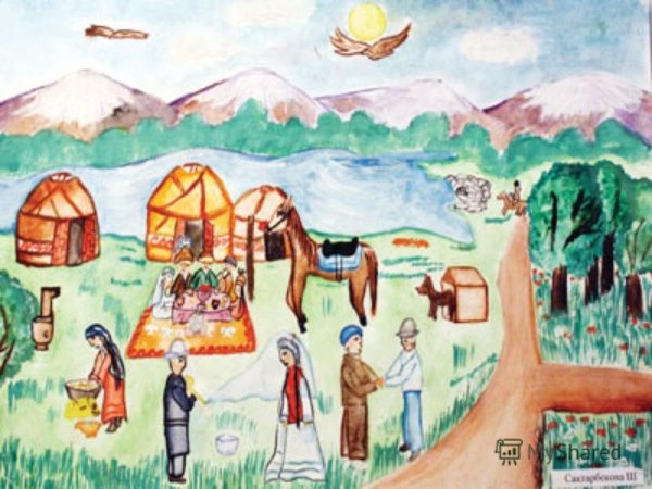Рисунки на тему Наурыз детские