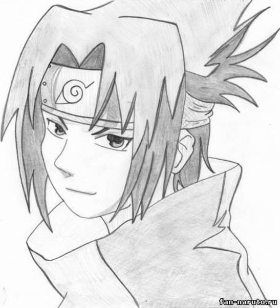 Саске из Наруто для срисовки
