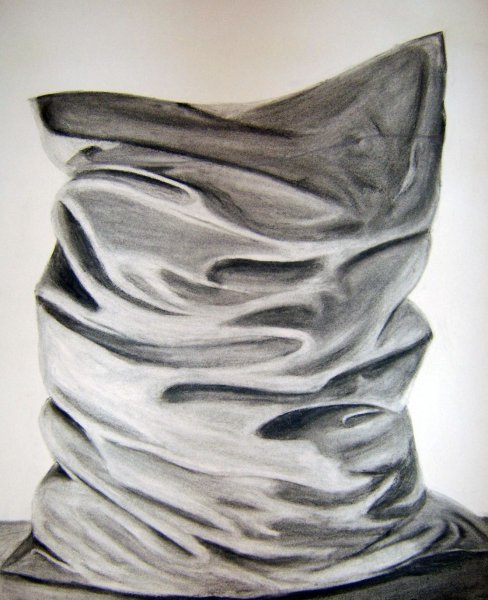 Академический рисунок драпировки Академия художеств