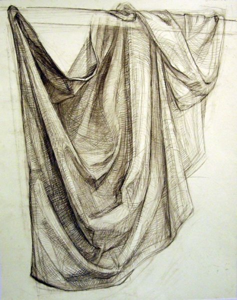 Рисование драпировки