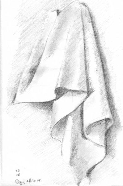 Драпировка ткани для рисования