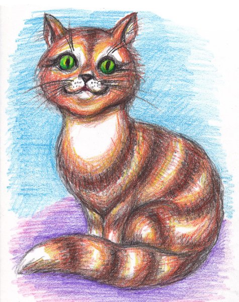 Карандаши цветные "животные"