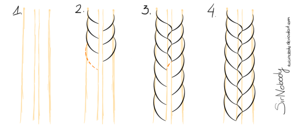 Нарисовать косу