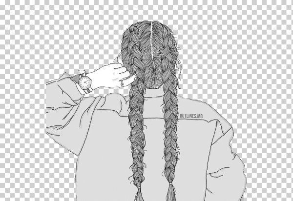 Косичка эскиз