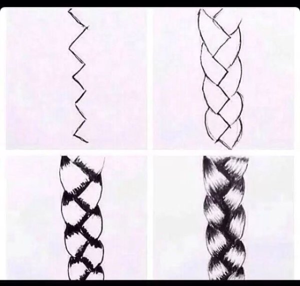 Прически карандашом