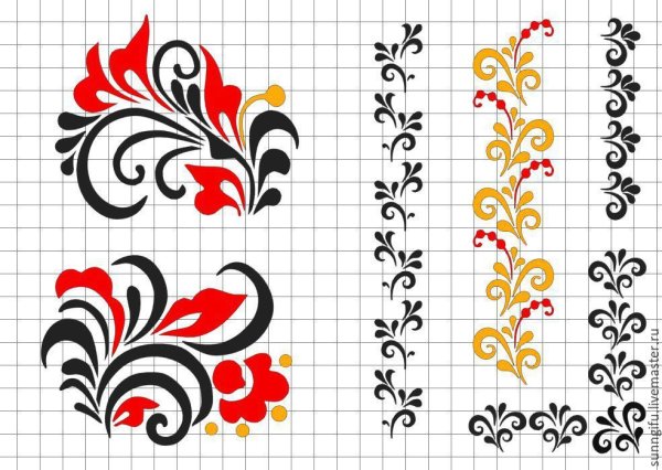 Петриковская роспись раскраска для детей