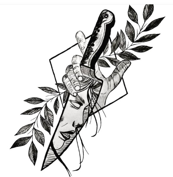 Og Buda рисунок карандашом