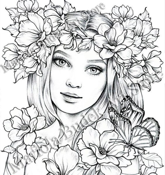 Платье для осени рисование