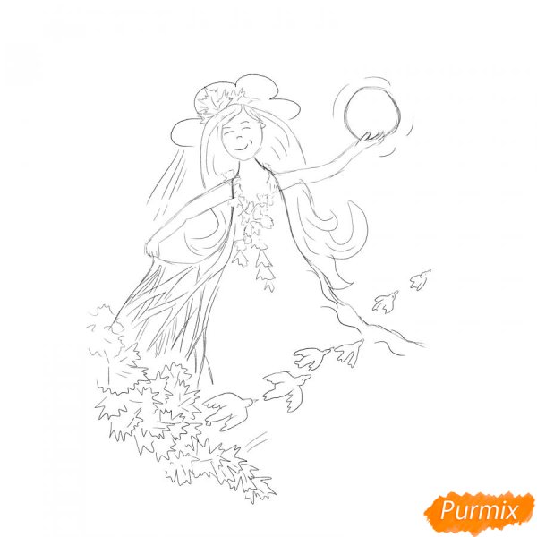 Нарисовать королеву осени