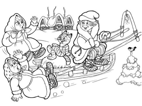 Иллюстрация к сказке Мороз Иванович для 3 класса