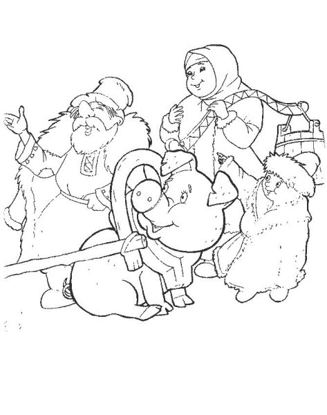 Снегурочка раскраска для детей