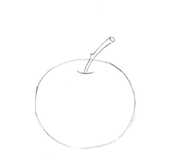 Яблоко раскраска для детей
