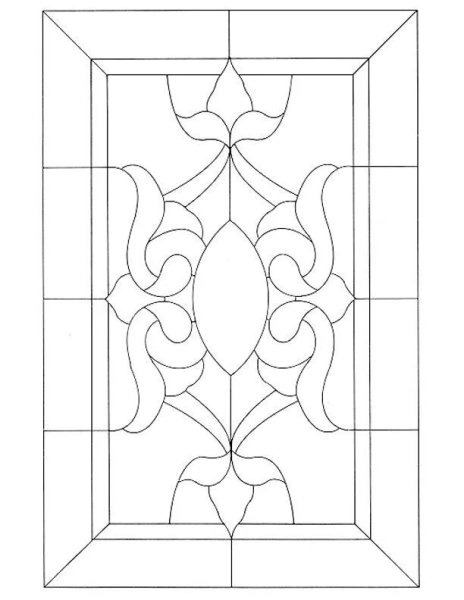 Трафарет для витража для детей