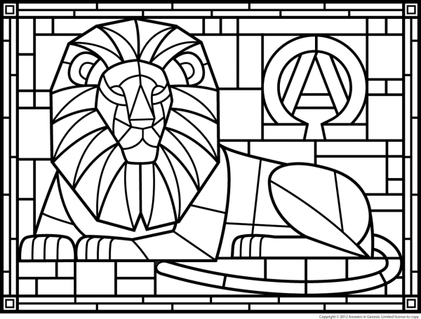 Трафарет для витража для детей