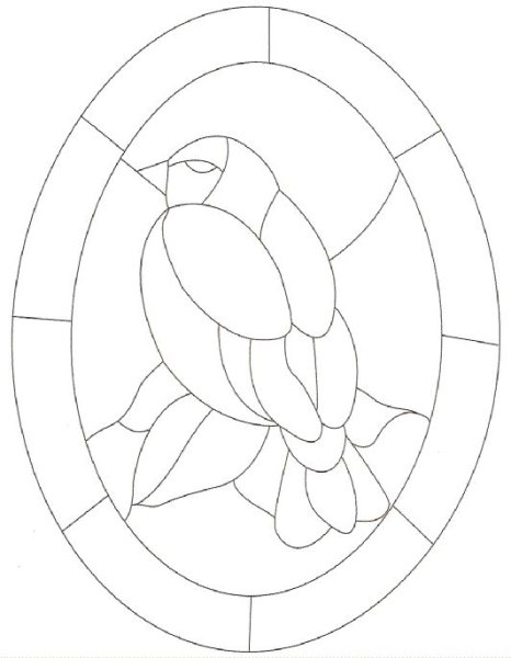 Витраж раскраска