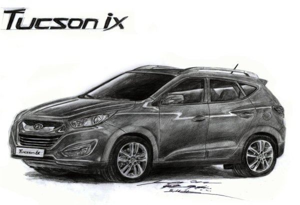 Раскраска Хендай Туксон 2021